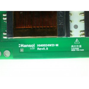 BACKLIGHT INVERSOR MASTER / HANSOL HI40024W2I-M  MODELO WESTINGHOUSE LTV-40W1HDC POLAROID TLA-04011C